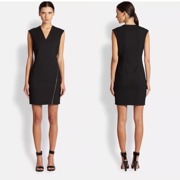 Helmut Lang Dresses & Skirts - Helmut Lang Angle Zipper Moto Stretch Dress Size Medium